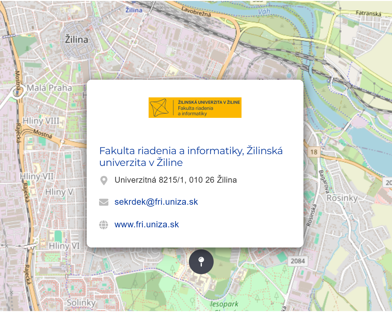 Fakulta riadenia a informatiky UNIZA je na CyberMap